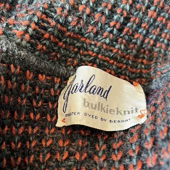 Vintage sweater brown and gray - Picture 3 of 10